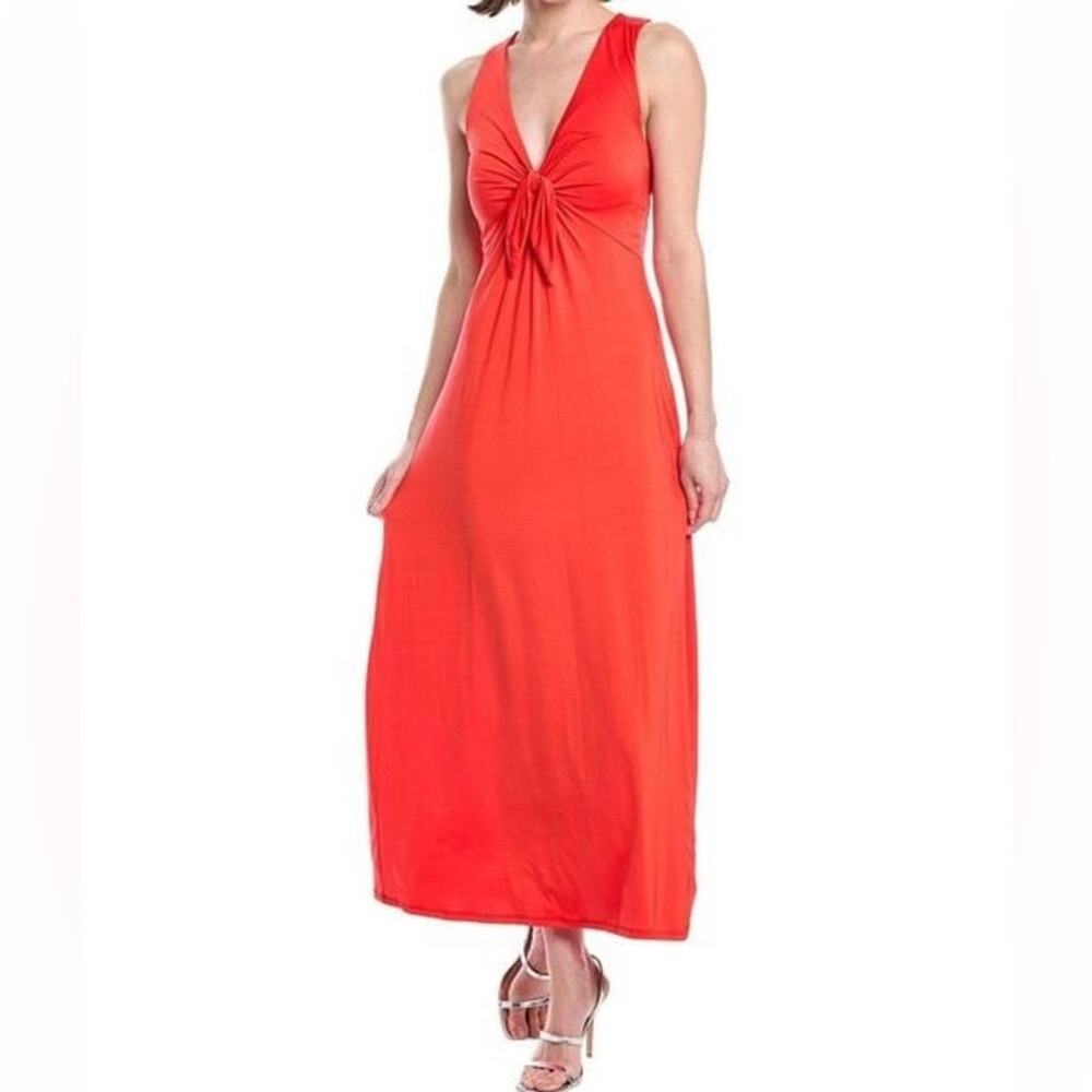 RACHEL Rachel Roy Women's Rio Red Wilonna Tie-Front A-Line Dress Sz M NWT